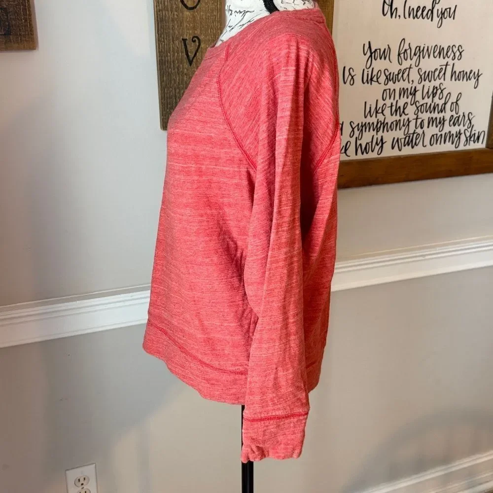 J. Crew Red Crew Neck Sweatshirt